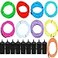 JYtrend 9 Pack 9ft Neon Light El Wire wBattery Pack Blue Green Red White Orange Purple Pink Yellow Aqua