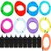 JYtrend 9 Pack 9ft Neon Light El Wire wBattery Pack Blue Green Red White Orange Purple Pink Yellow Aqua