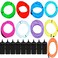 JYtrend 9 Pack 9ft Neon Light El Wire wBattery Pack Blue Green Red White Orange Purple Pink Yellow Aqua
