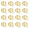 Yiaht 16 Pack 30 Led Fairy Lights Battery Operated String Lights 10 Feet Waterproof Twinkle Lights Mason Jar Lights Silver Wire Firefly Lights for Christmas Party Wedding Patio Warm White