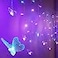 cozifycasa Butterfly Fairy Lights for Bedroom Curtain Lights Twinkle Pastel Cute String Lights Led Hanging for Kids Girls Room for Wall Bed Ceiling Decor with Remote Dimmer