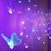 cozifycasa Butterfly Fairy Lights for Bedroom Curtain Lights Twinkle Pastel Cute String Lights Led Hanging for Kids Girls Room for Wall Bed Ceiling Decor with Remote Dimmer