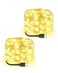 Blingstar USB Powered Fairy Lights 2 Pack 33Ft 100 LED Flexible Silver Wire Mini String Lights for Christmas TreeBedroomCampingHoliday Indoor Decoration Warm White