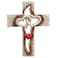 Oooct Carved Cross Resin Cross Wall Decor Intertwined Hearts Never Separates Love Great Christian Gift Wall Art Gift Home Living Room Decor 688 523 Inch