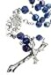 Westmon Works Boys First Holy Communion Rosary Set Blue Faceted Beads Metal Chalice Centerpiece and Crucifix Catholic Gift with Keepsake Storage Box