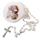 Westmon Works Girls First Communion Rosary with Glass Beads and Crucifix Catholic Prayer Necklace Gift Set with Chalice Centerpiece and Keepsake Case