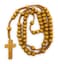 Charmed By Dragons Wood Bead Christian Catholic Rosary Wooden Prayer Beads In Velvet Pouch