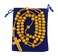 Charmed By Dragons Wood Bead Christian Catholic Rosary Wooden Prayer Beads In Velvet Pouch
