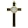 VILLAGE GIFT Saint Benedict Medal Crucifix Patron Saint of Students and Europe Includes Case and Cord Great Catholic Gift for First Holy Communion and Confirmation Black