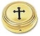 Autom Catholic Budded Cross Gold Toned Pyx Case 2 14 Inch Original Version