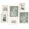 ArtbyHannah 6Piece Sage Green Framed Wall Art Set Botanical Prints Quotes for Living Room Bedroom Office Wall Decor Multi Sizes 6x8 8x10 11x14