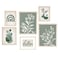 ArtbyHannah 6Piece Sage Green Framed Wall Art Set Botanical Prints Quotes for Living Room Bedroom Office Wall Decor Multi Sizes 6x8 8x10 11x14