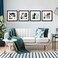 ArtbyHannah Framed Spring Wall Art with Plant Botanical Prints Picture Frame Collage Set for Bathroom Bedroom Decor 4 Pack 10x10 inch Black Frame