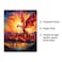 Bestbuddy Pet 8X10 Unframed Starry Night Inspired Dragon Blasting Fire over Medieval Castle Ancient Legend Tale Oil Painting Art Print Poster Wall Decor AP230