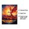 Bestbuddy Pet 8X10 Unframed Starry Night Inspired Dragon Blasting Fire over Medieval Castle Ancient Legend Tale Oil Painting Art Print Poster Wall Decor AP230