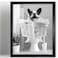 Biufo Framed Bathroom Wall Art Dog on Toilet Wall Decor Animal Canvas Print Poster Bathroom Restroom Decor 8x10