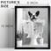 Biufo Framed Bathroom Wall Art Dog on Toilet Wall Decor Animal Canvas Print Poster Bathroom Restroom Decor 8x10