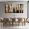 CHUDANHAO Graffiti Line Artwork Brown Picture Wall Decor Black Abstract Wall Art for Living Room Hotel Office Wall Hanging Decor 29x58 Large Size