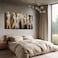 CHUDANHAO Graffiti Line Artwork Brown Picture Wall Decor Black Abstract Wall Art for Living Room Hotel Office Wall Hanging Decor 29x58 Large Size