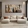 CHUDANHAO Graffiti Line Artwork Brown Picture Wall Decor Black Abstract Wall Art for Living Room Hotel Office Wall Hanging Decor 29x58 Large Size