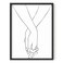 HAUS AND HUES Abstract Line Drawing Minimalist Female Sketch Simple Black and White Poster Elegant Home Artwork 12x16 Unframed