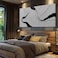 MLART99 White Abstract Canvas Wall Art Modern Artwork Black Line Prints Textures Picture for Walls Art Posters for Office Bedroom Home 29x58 Inch