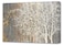 Yihui Arts Canvas Wall Art Hand Painted White Tree Pictures Brown Forest Painting Modern Abstract Landscape Nature Artwork for Bedroom Bathroom Home Office Living Room Decorations