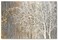 Yihui Arts Canvas Wall Art Hand Painted White Tree Pictures Brown Forest Painting Modern Abstract Landscape Nature Artwork for Bedroom Bathroom Home Office Living Room Decorations