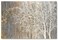 Yihui Arts Canvas Wall Art Hand Painted White Tree Pictures Brown Forest Painting Modern Abstract Landscape Nature Artwork for Bedroom Bathroom Home Office Living Room Decorations