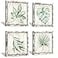 Hardy Gallery Green Leaves Prints Wall Art Rustic Wooden Background Palm Tree Leaf Simple Life Painting for Bathroom Wall Decor 12 X 12 X 4