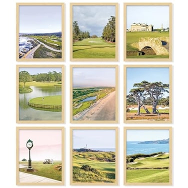 97 Decor Masters Golf Wall Art Golf Posters Sawgrass Golfs Art Pictures Augusta National Golfs Course Prints for Home Bedroom Decoration 8x10 UNFRAMED