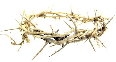 Needzo Religious Religious Gifts Religious Hand Made 6 Inch Crown Thorns Easter Lent Cross Accent
