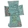 Dicksons Serenity Prayer Aqua Filigree 4 x 6 Resin Stone Table Top Cross Decoration
