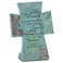 Dicksons Serenity Prayer Aqua Filigree 4 x 6 Resin Stone Table Top Cross Decoration