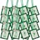 Needzo WoolBacked Green Scapulars Catholic Dual Paneled Scapular with Image of The Pierced Heart and Our Lady with Silver Tone Medals 1725 Inches 12 Pack
