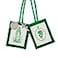 Needzo WoolBacked Green Scapulars Catholic Dual Paneled Scapular with Image of The Pierced Heart and Our Lady with Silver Tone Medals 1725 Inches 1 Pack