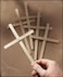 1home Palm Hanging Wall Cross Made from Palms Christian Catholic 8 Inch Tall Crucifix