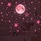 FUNCSDIK Glow in The Dark Stars and Moon Stickers for Ceiling Luminous Wall Decals Decor for Bedroom Living Room 407 dots 27 Stars 30cm Moon