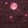 FUNCSDIK Glow in The Dark Stars and Moon Stickers for Ceiling Luminous Wall Decals Decor for Bedroom Living Room 407 dots 27 Stars 30cm Moon
