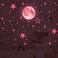 FUNCSDIK Glow in The Dark Stars and Moon Stickers for Ceiling Luminous Wall Decals Decor for Bedroom Living Room 407 dots 27 Stars 30cm Moon