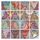 Jacklove 16 Pcs 6x6 in Mandala Style Decorative Tile Stickers Peel and Stick Self Adhesive Removable Tiles Backsplash Waterproof Kitchen Bathroom Furniture Staircase Home Decor Wall Sticker MZ274