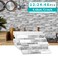 Alwayspon 12 Pcs Peel and Stick Backsplash Vinyl Marble Tile SelfAdhesive Tile Transfer Sticker Stick on Tiles for Kitchen Bathroom 968x472inch246x12cm White Gray Silver Marble Effect