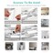 Alwayspon 12 Pcs Peel and Stick Backsplash Vinyl Marble Tile SelfAdhesive Tile Transfer Sticker Stick on Tiles for Kitchen Bathroom 968x472inch246x12cm White Gray Silver Marble Effect
