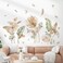 decalmile Decalmile Boho Tropical Leaves Wall Decals Palm Leaf Green Plants Wall Art Stickers for Living Room Sofa TV Background