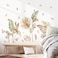 decalmile Decalmile Boho Tropical Leaves Wall Decals Palm Leaf Green Plants Wall Art Stickers for Living Room Sofa TV Background