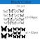 Ewong 3D Butterfly Wall Decor 66Pcs Black Butterfly Decoration Party Cake Decorations Removable Waterproof Wall Decal Birthday Home Room Decor Bathroom Bedroom Sticker Murals