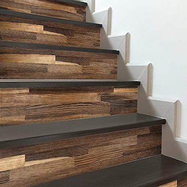 funlife SelfAdhesive Stair Stickers Peel and Stick Stair Riser Stickers Contact Paper for Home Decor 61X36 7Pcs 1068 sqft