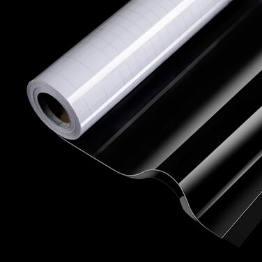 practicalWs 177In3937In Clear Wallpaper Transparent Kitchen Backsplash Protective Contact Paper Removable Clear Wall Protector Oil Proof Waterproof Sticker Easy to Clean