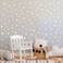 BugyBagy Wall Decals White Stars for Kids Room 345centimeter Mix 112 Pcs Easy to Peel Easy to Stick Safe On Walls and Paint Vinyl Decor by Bugybagy Matte White