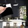 Jaxbo Tile Stickers 50pcs Peel and Stick Tile Stickers Self Adhesive 6 x 6 Wall Sticker Waterproof OilProof Removable for Kitchen and Bathroom Home Decor Black